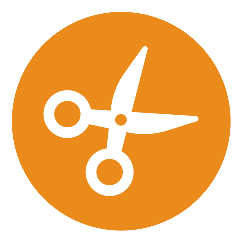 Respect the respondent - scissors/edit icon