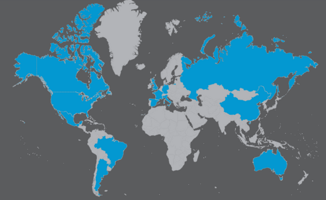 Research For Good International Online Sample Map