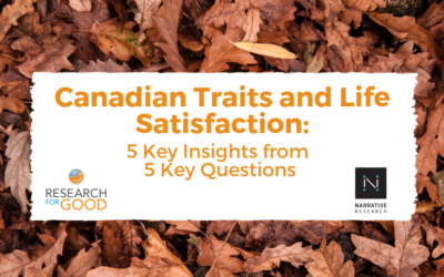 Canadian Traits and Life Satisfaction